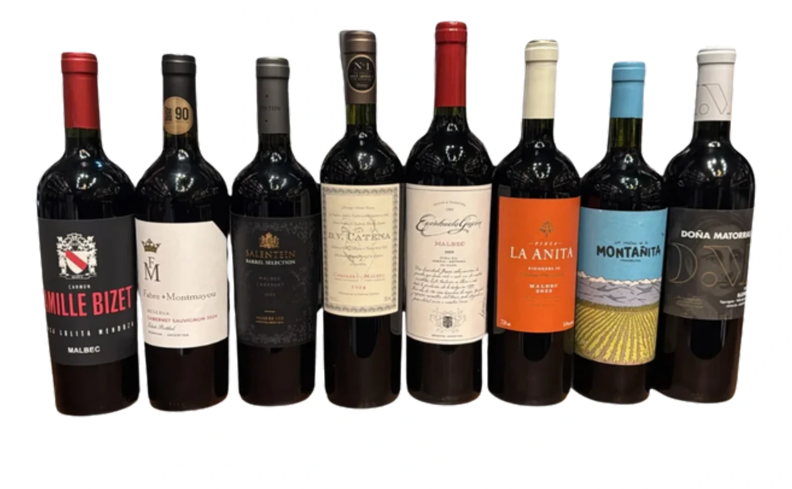 Ocho botellas del Combo Paga 6 Llevate 8 Clásicos