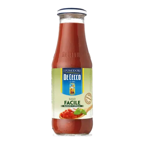 DE CECCO SUGO BASILICO E CIPOLLA 690GRS